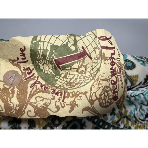 NWT One World Women’s Paisley Print Jogger Pants Boho Elastic Waist Size Medium - Picture 5 of 6